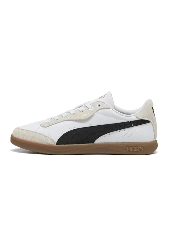 Pantofi sport Vikky Star de piele - Alb/Negru/Gri deschis