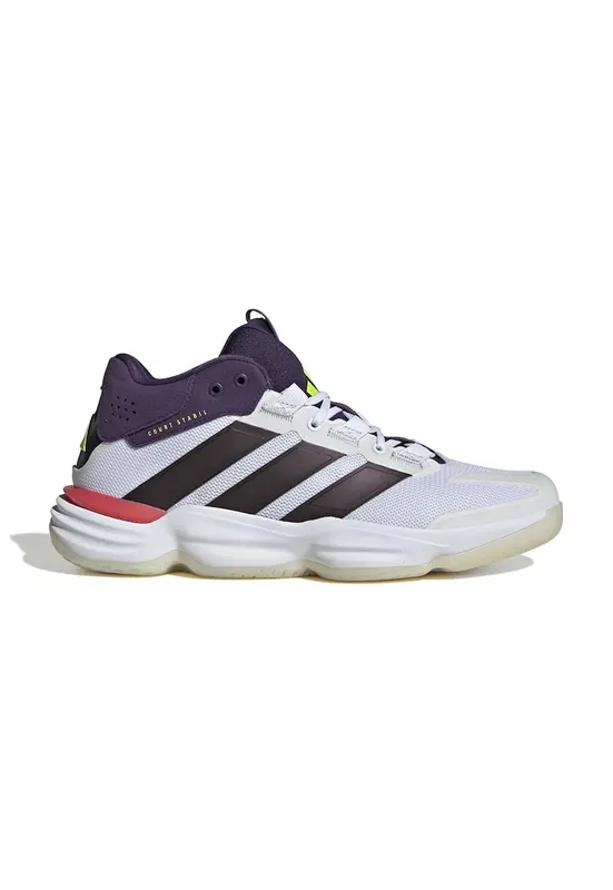 Pantofi pentru sporturi de interior Court Stabil - Galben pal/Alb optic/Violet prafuit