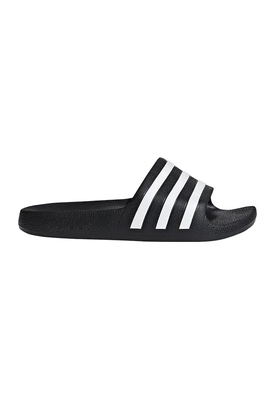 Papuci cu talpa ergonomica Adilette - Alb/Negru