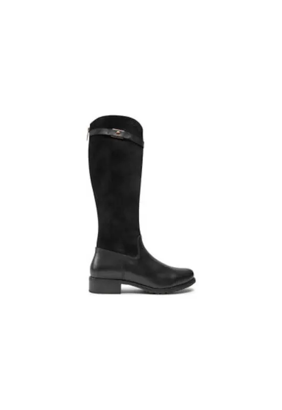 Ghete dama 40805 - Piele naturala - Negru - Negru