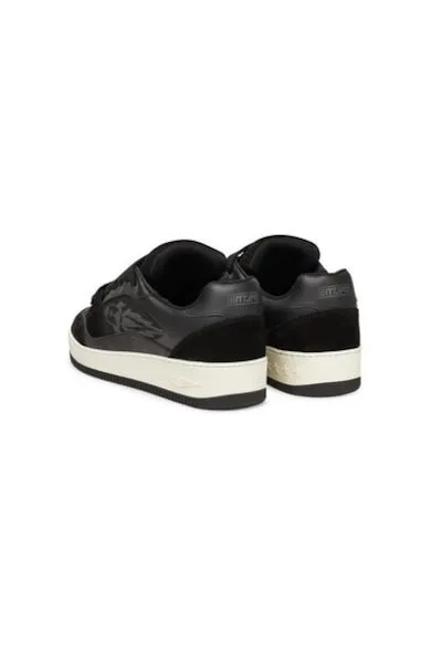 Pantofi sport barbati - BB5013 PX234 - Piele naturala - Negru - Negru