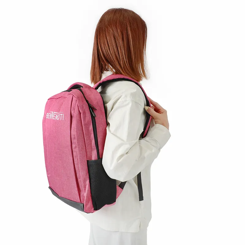 Rucsac femei roz cu logo brodat 248rucson210066ro — imaginea 2