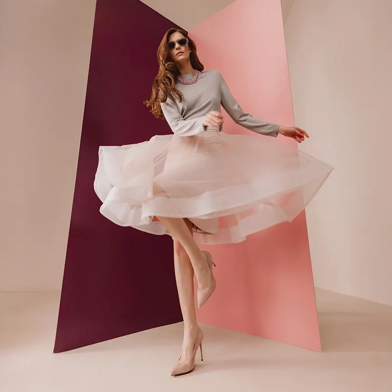Pantofi stiletto cu toc înalt femei Luca di Gioia roz din piele întoarsă 1261DP7264VRO — imaginea 2