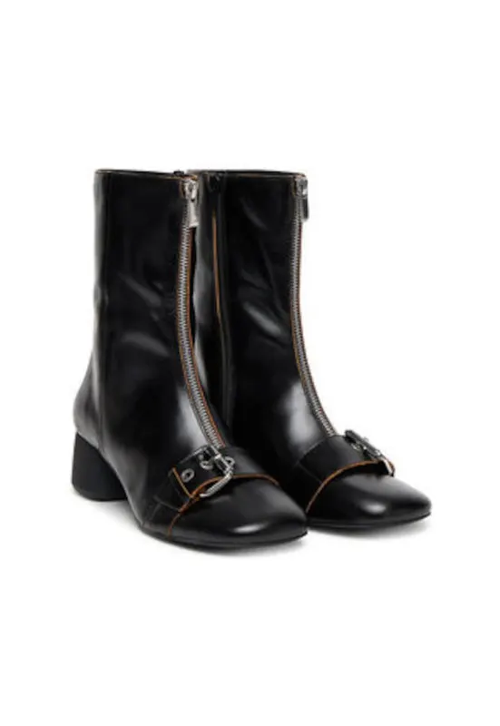 Botine dama 305249876 - Piele naturala - Negru