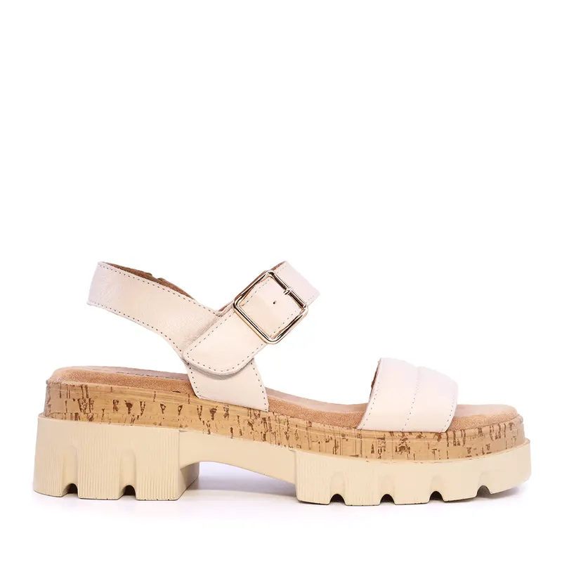 Sandale chunky femei bej din piele 1937ds4243230be