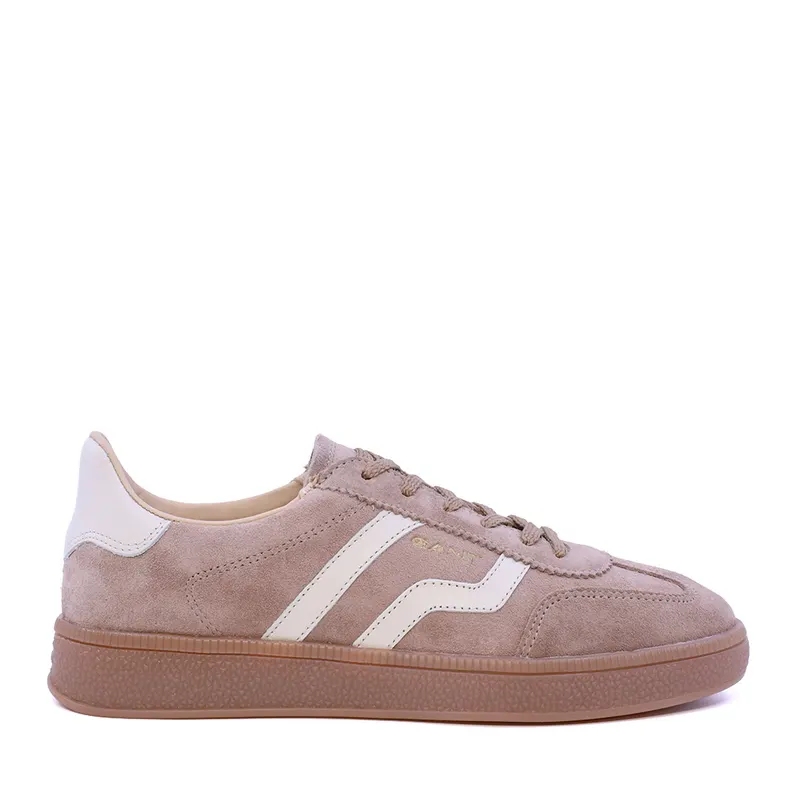 Sneakers Gant linia Cuzima bej din piele întoarsă 1742DP533345VBE