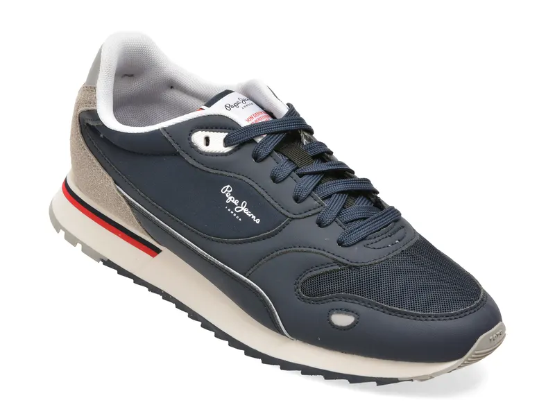 Pantofi sport PEPE JEANS bleumarin, MS40033, din piele ecologica