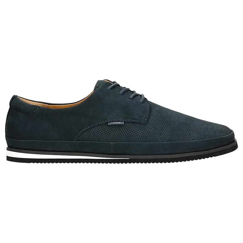 Pantofi bleumarin cu piele nubuc în relief decorativ bărbați
