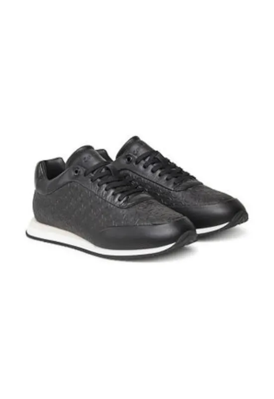 Tenisi dama 305198501 - Piele ecologica - Negru - Negru