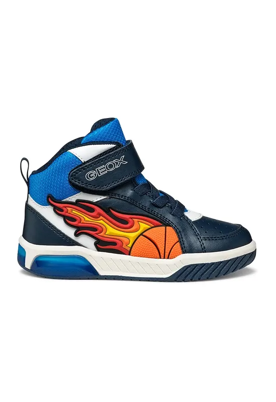 Pantofi sport mid-cut cu LED-uri - Albastru royal/Alb optic/Bleumarin