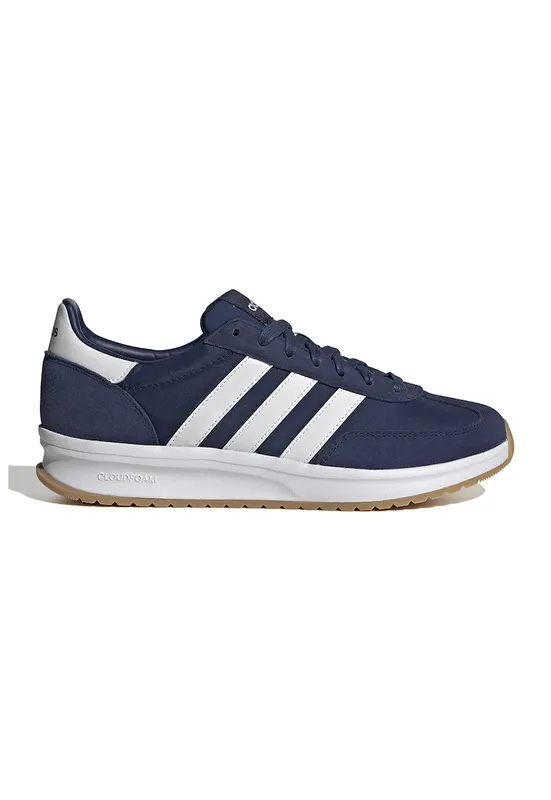 Pantofi sport Run 70s cu insertii din piele intoarsa - Alb/Albastru indigo