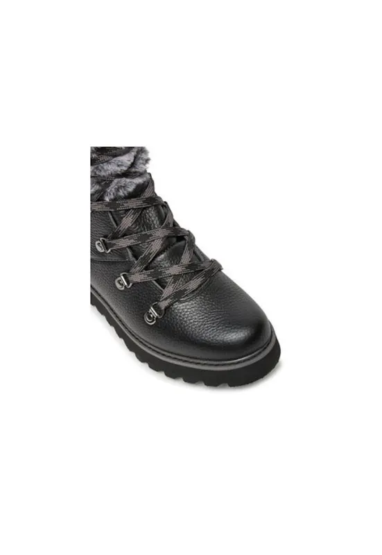 Ghete dama Piele naturala - Negru - Negru