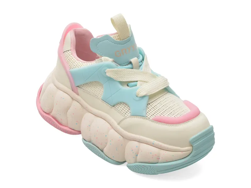 Pantofi sport multicolor, 25900, din material textil
