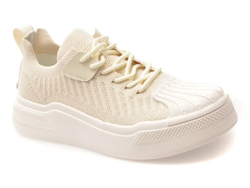 Pantofi sport bej, 351215, din material textil