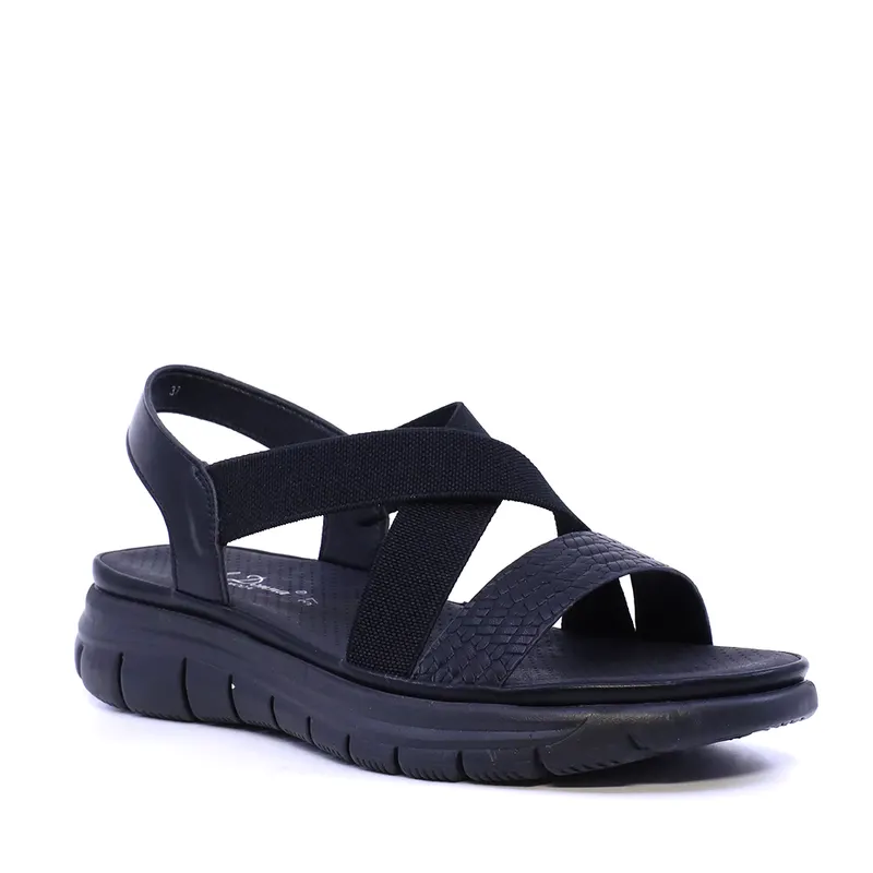 Sandale ușoare femei Solo Donna negre 2741DS3565N — imaginea 2