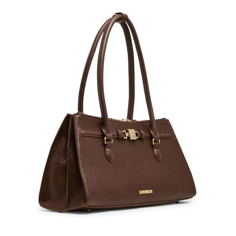 Poșetă tote femei Steve Madden Shirley maro cu logo 1662POSSBshirleyM — imaginea 2