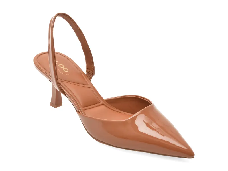 Pantofi eleganti ALDO maro, GAVEDESSI 210, din piele ecologica lacuita