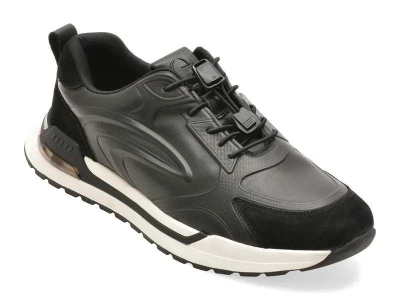 Pantofi sport EPICA negri, 18981, din piele naturala