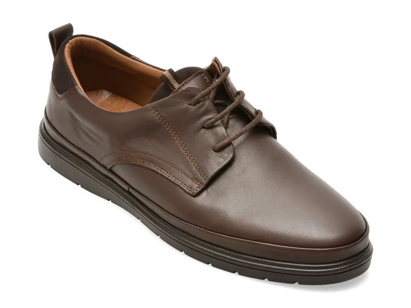 Pantofi BITE THE BULLET maro, RM110, din piele naturala