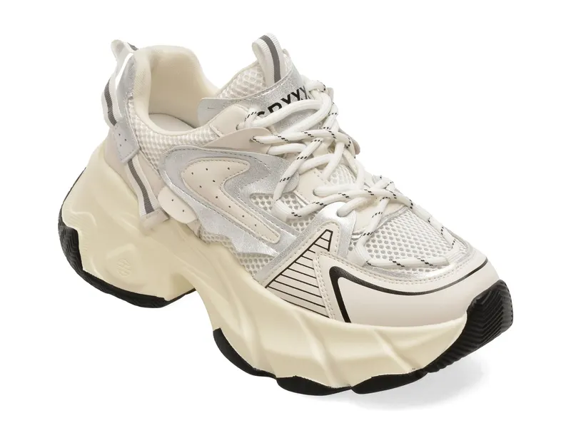 Pantofi sport GRYXX albi, C360, din material textil