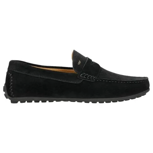 Mocasini negri pentru bărbați în stil casual