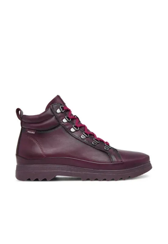 Botine dama - piele naturala - visiniu - set ghetute