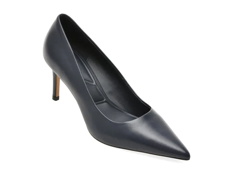 Pantofi eleganti bleumarin, VERONE 410, din piele naturala