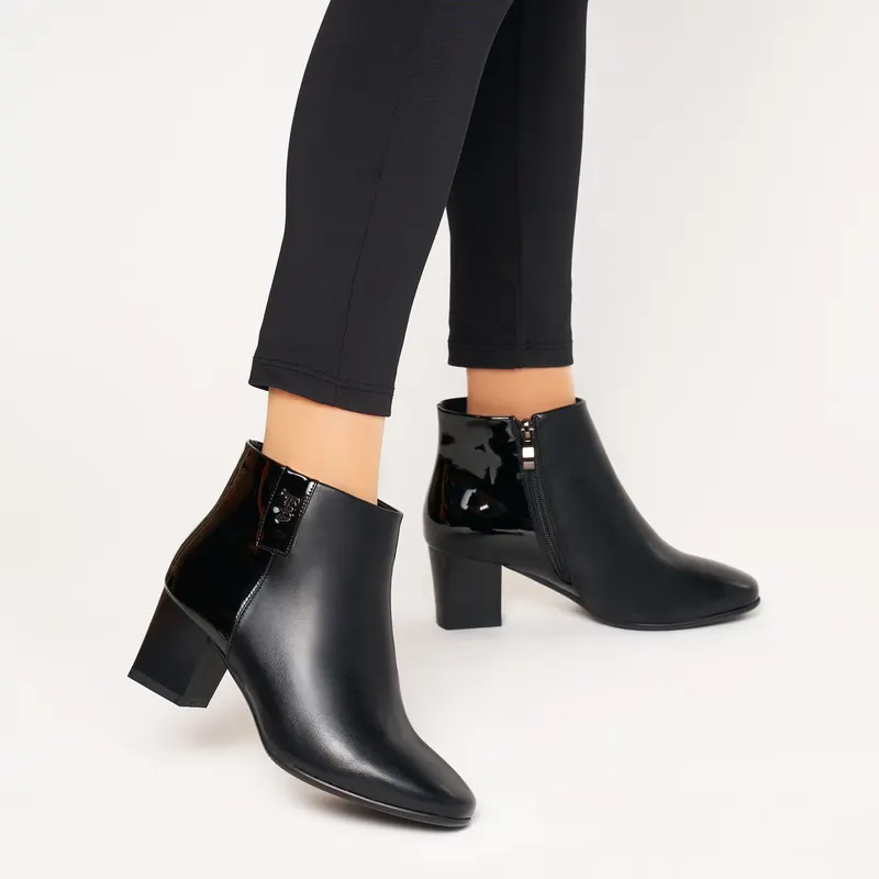 Botine dama din Piele EcologIca CRL1323 NEGRU