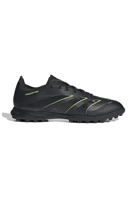 Pantofi cu detalii contrastamte - pentru fotbal Predator - Negru/Verde electric