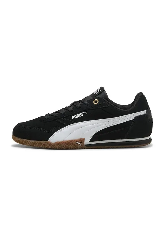 Pantofi sport Bella Donna de piele intoarsa - Negru/Alb optic