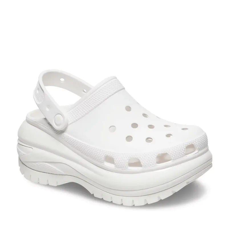 Saboți femei CROCS Mega Crush Clog albi 3909DSL207988A — imaginea 2