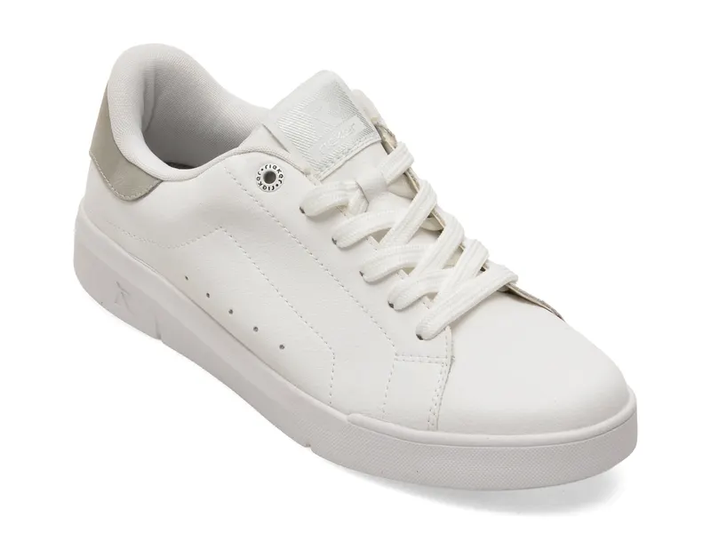 Pantofi sport RIEKER albi, 41902, din piele naturala