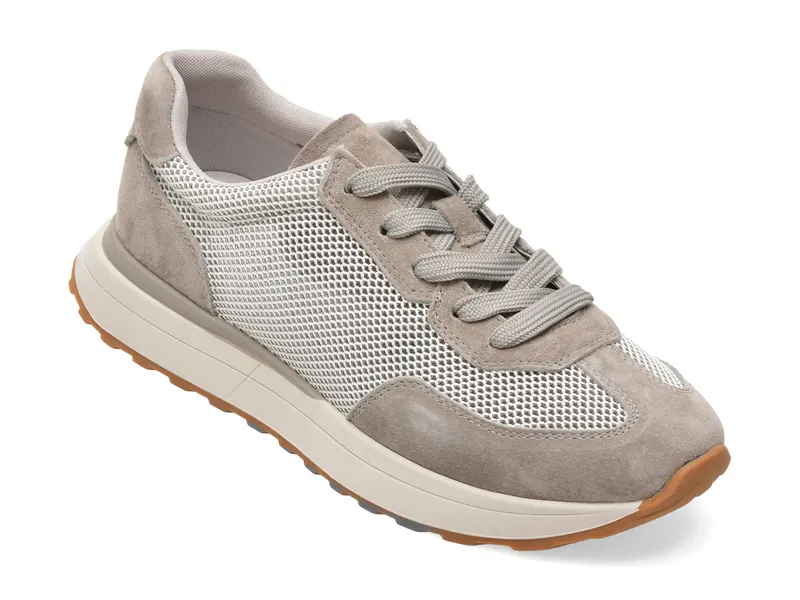 Pantofi sport FLAVIA PASSINI gri, 6182, din material textil si piele naturala