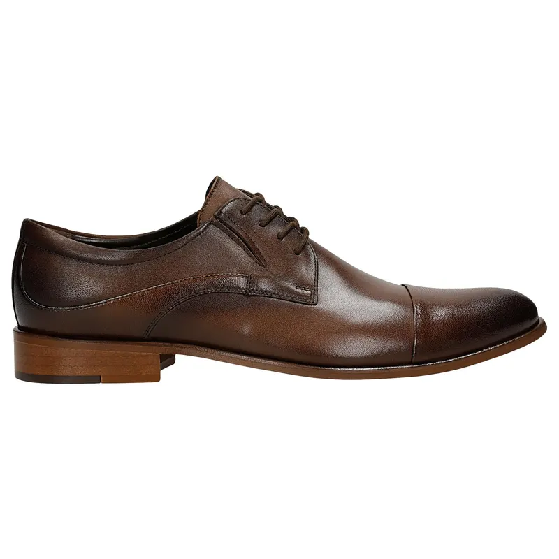 Pantofi bărbați eleganți maro din piele naturală netedă