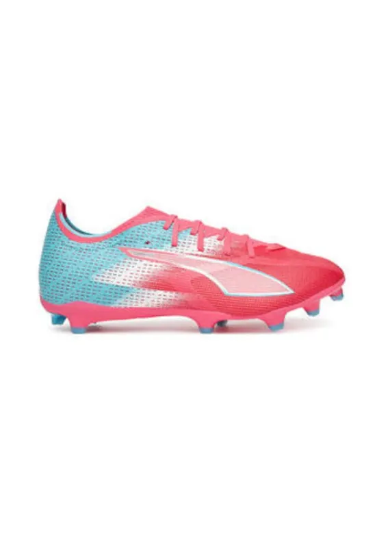 Pantofi de fotbal barbati - material sintetic - albastru/roz