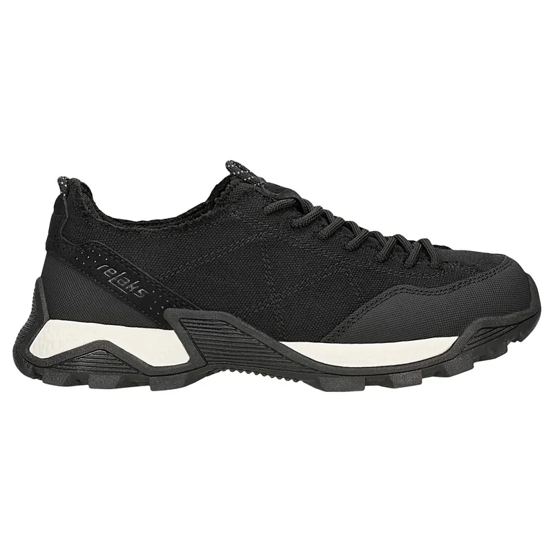 Sneakers negri din material textil RELAKS