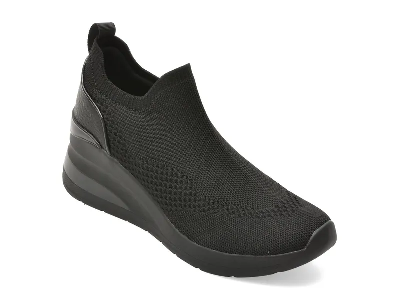 Pantofi sport negri, SEVAN 006, din material textil