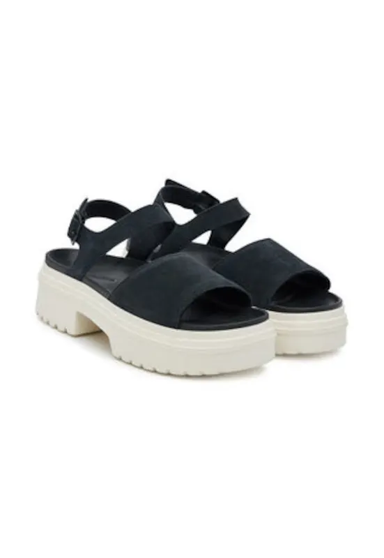 Sandale de dama - 305511621 - piele naturala - negru/alb