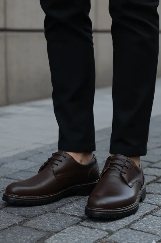 Pantofi Casual din Piele Maro - OLY BROWN