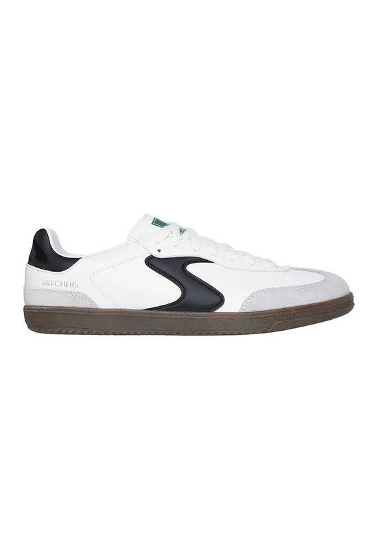 Pantofi sport Hotshot Pyke cu detalii de piele intoarsa - Alb/Negru/Gri deschis