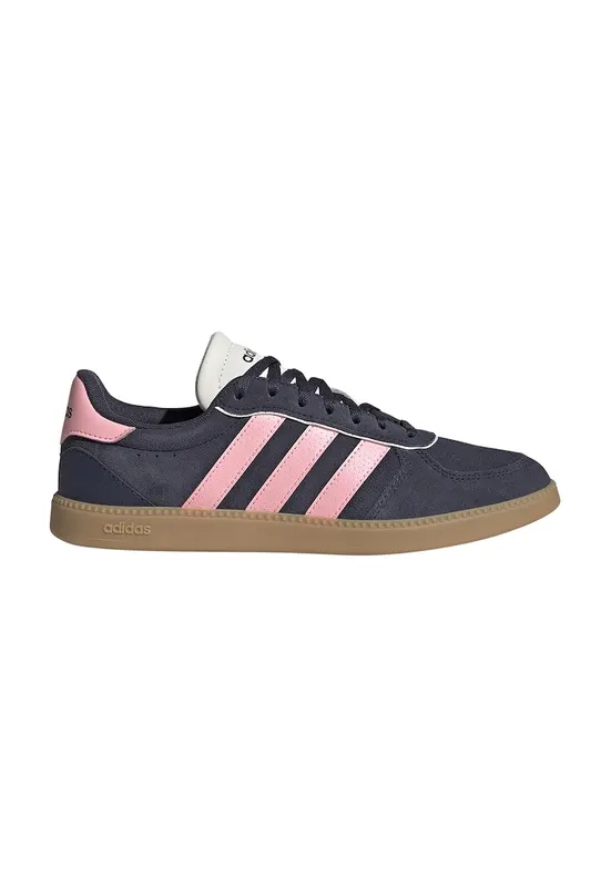 Pantofi sport din piele intoarsa Breaknet Sleek cu logo - Roz/Gri antracit