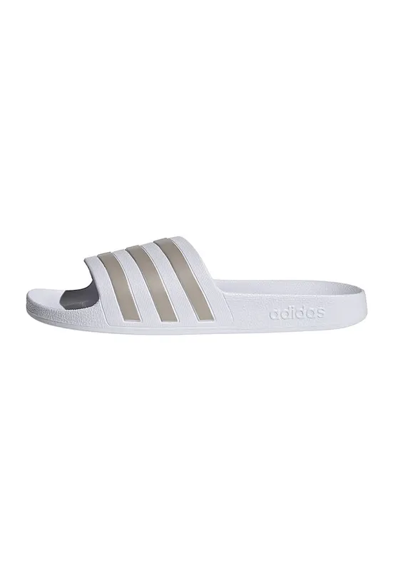 Papuci din cauciuc Adilette Aqua - Alb/Grej