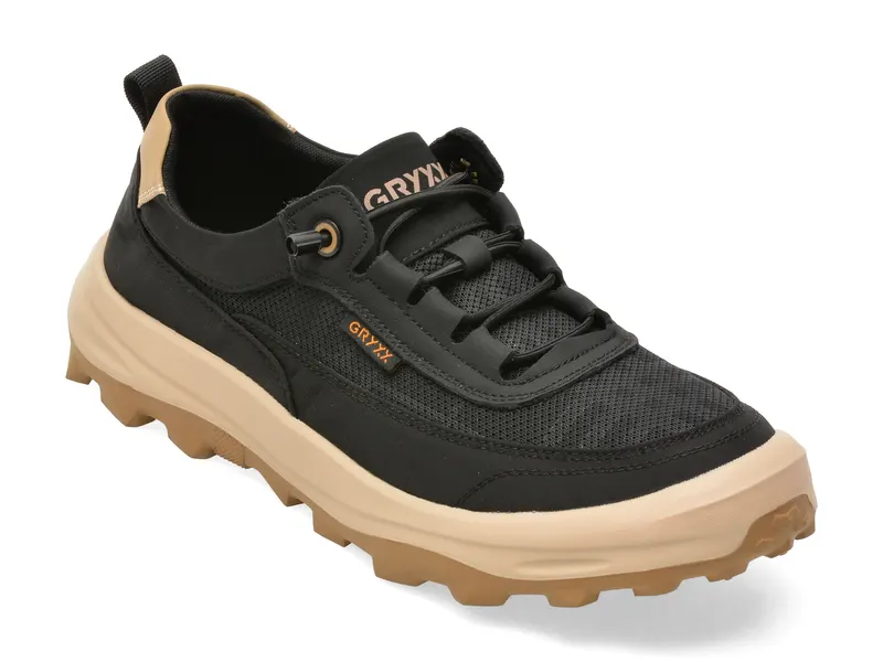 Pantofi sport negri, 19317, din material textil