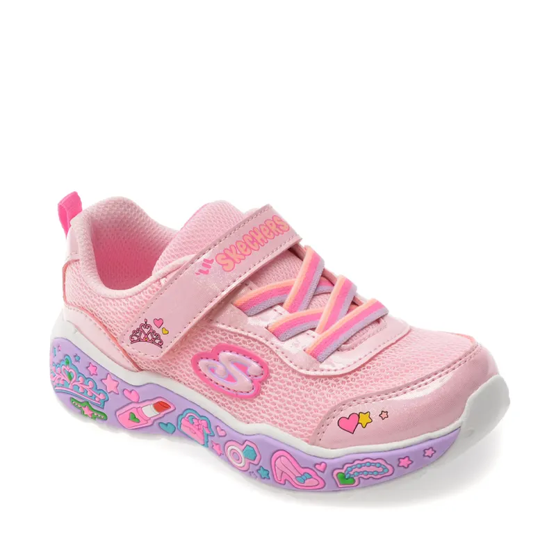 Pantofi sport fetițe Skechers Play Scene roz 1961FP303158NRO — imaginea 2