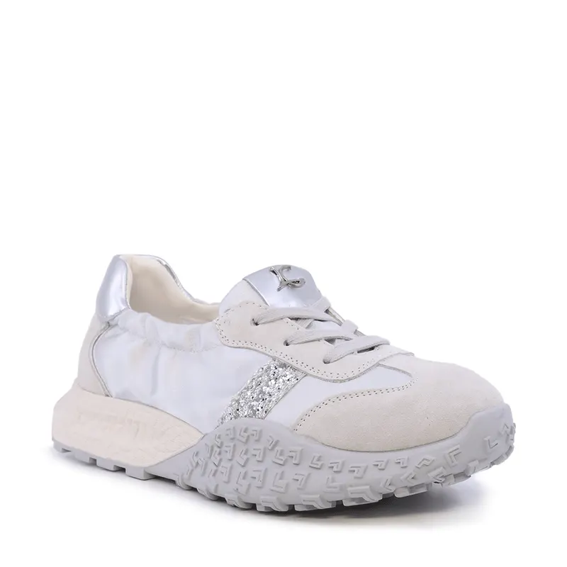 Sneakers femei Luca di Gioia gri din piele întoarsă și textil 1291DP4300VGR — imaginea 2