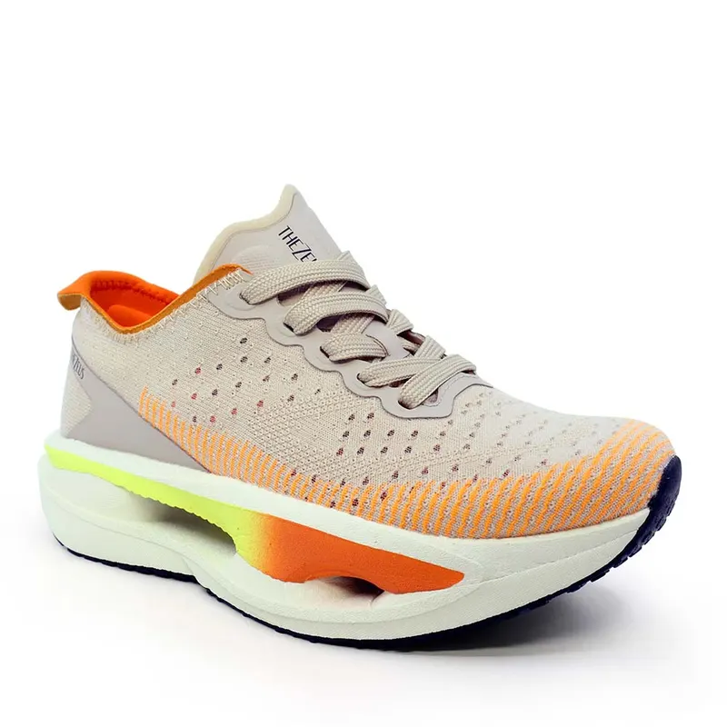 Sneakers ultraușori femei Thezeus bej din textil 3761DPS25622BE — imaginea 2