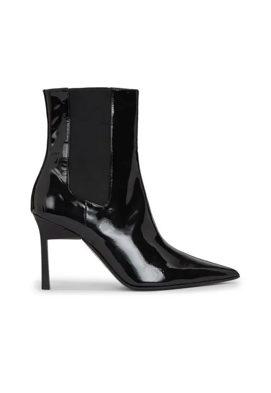 Botine dama - - piele naturala - negru