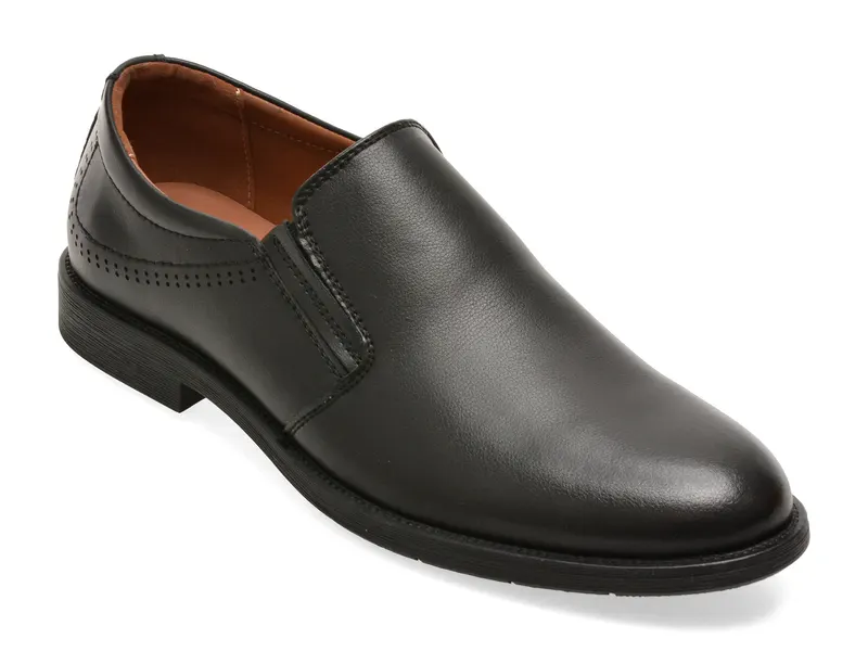 Pantofi eleganti BITE THE BULLET negri, Q432, din piele naturala