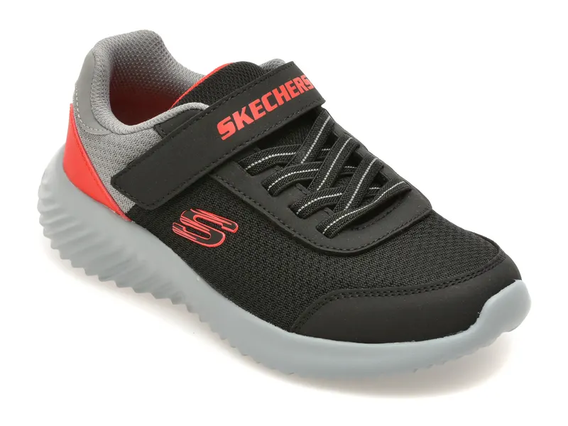 Pantofi sport SKECHERS negri, BOUNDER, din material textil