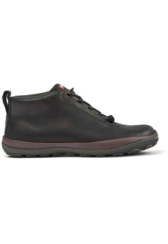 Pantofi sport impermeabili de piele Peu Pista GM 943 - Negru/Violet aubergine